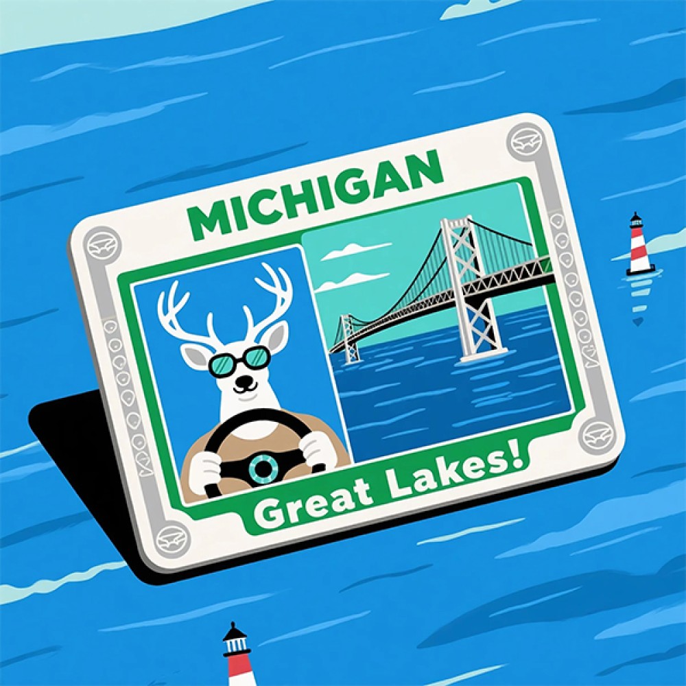 Michigan Novelty Card
