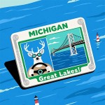 Michigan Novelty Card