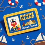 Rhode Island Novelty Card